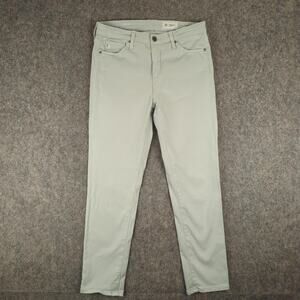 AG Pants Womens 28R Prima Crop Cigarette Leg Light Blue Stretch Denim Modal
